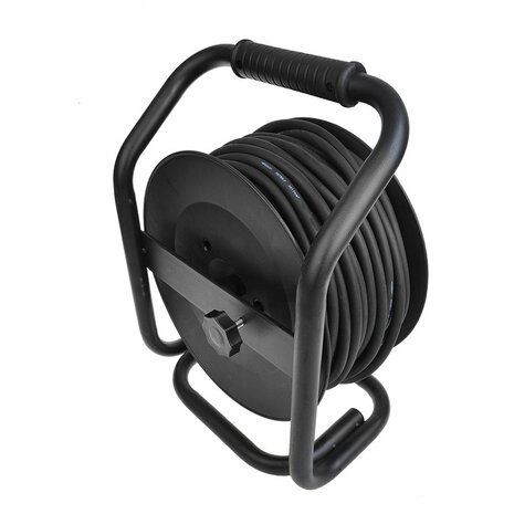 Enrouleur de cable CEE 25M 3x1,5mm² (2x Schuko + 1x CEE)