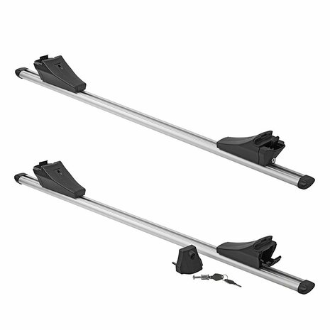 Porte-bagages de toit pour rail de toit ferme 120 cm aluminium 75 kg