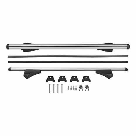 Porte-bagages de toit pour rail de toit ferme 120 cm aluminium 75 kg