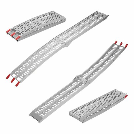 Rampe pliante en aluminium 220x28cm 340kg par piece