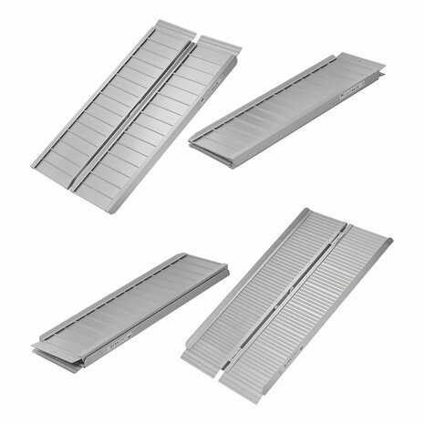 Rampe pliante en aluminium pour fauteuil roulant 122x73cm 270kg
