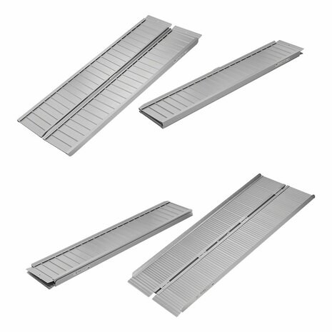 Rampe pliante en aluminium pour fauteuil roulant 183x73cm 270kg