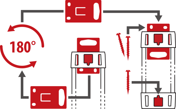 Technique 6 prises noir gris clair 3 m H05VV-F 3G1,5 prises commutables par deux avec agencement special des prises pour les unites d'alimentation