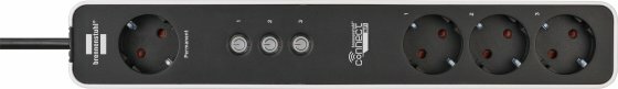 Connect WiFi multiprise 4 voies blanc noir 1.5m H05VV-F3G1.5