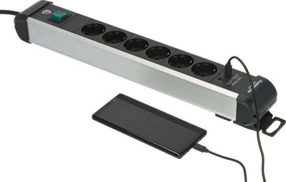Multiprise 6 prises avec USB C PD 30W et USB A 18W 3m H05VV-F3G1,5