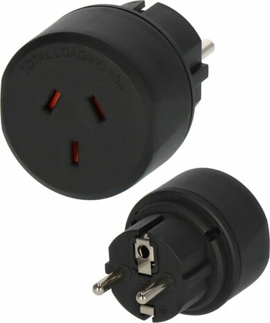 Adaptateur secteur de voyage Australie, Chine Prise de terre