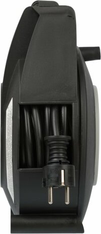 Box de cable 4 prises noir gris clair 15m H05VV-F 3G1,5