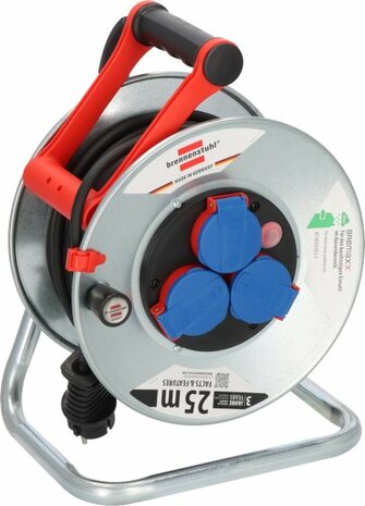 Enrouleur de cable Garant S IP44 25m AT-N05V3V3-F 3G1,5 noir