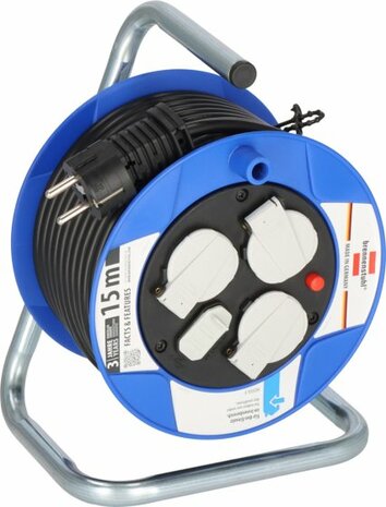 Enrouleur de cable Garant Compact avec chargeur USB 15m H05VV-F3G1,5