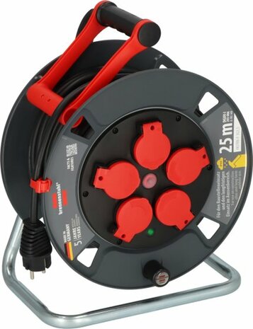 Enrouleur de cable professionnel 300 KU 2100 IP44, 25m H07RN-F 3G1.5