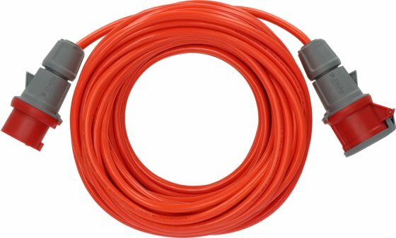 cordon prolongateur IP44 25m rouge signalisation AT-N07V3V3-F 5G1,5 400V 16A