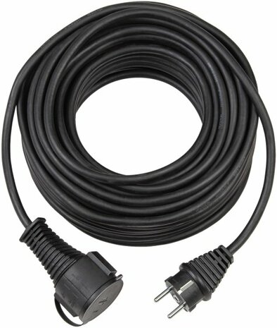 Cordon prolongateur IP44 10m noir AT-N05V3V3-F 3G1,5