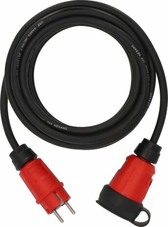 Rallonge VN 1100 IP44, 10m noir H07RN-F 3G1,5