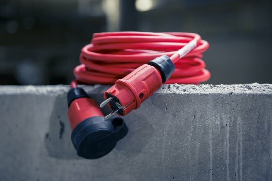 Rallonge VQ 1100 IP44, 10m rouge H07BQ-F 3G1,5
