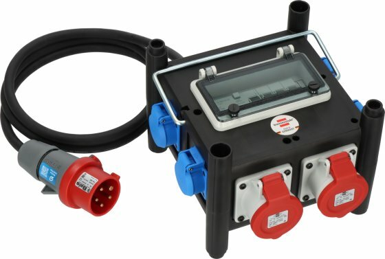 Distributeur de courant compact BSV 3 FI 16 2 IP44 2m H07RN-F 5G2,5 - 2xCEE16A, 5x230V