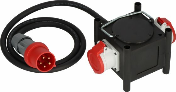 Distributeur d'energie compact en caoutchouc BSV 3 2 32 IP44, 2m H07RN-F 5G6,0, 2x CEE 400V 32A