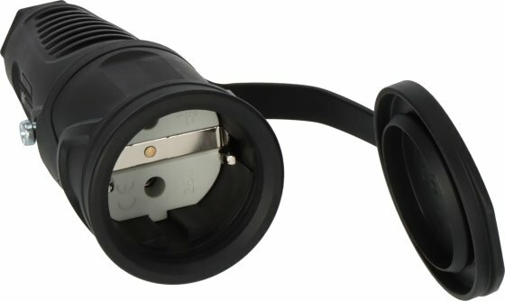Prise de courant de securite en caoutchouc 230V 16A IP54