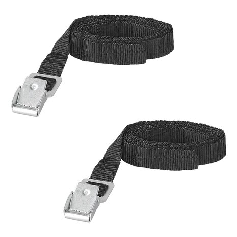 Sangles de serrage a boucle metallique 18 mm - 100 cm - Lot de 2
