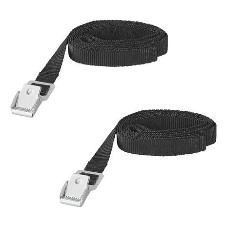 Sangles de fixation a boucle metallique 1,8-150 cm - lot de 2