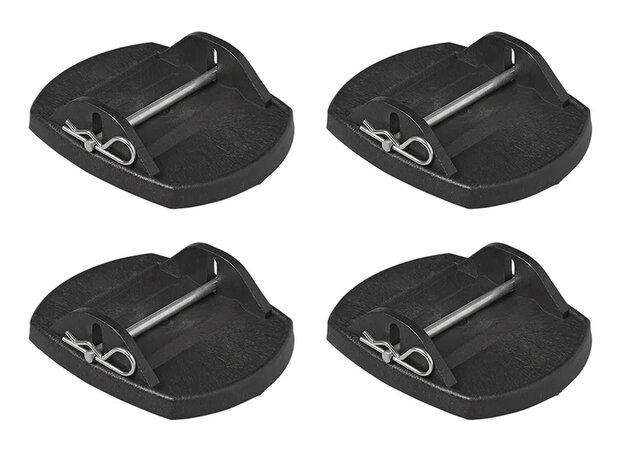Pieds stabilisateurs avec goupille metallique - lot de 4 pieces