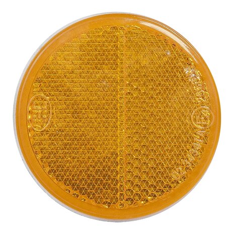 Reflecteur orange 60mm autocollant x5 pieces