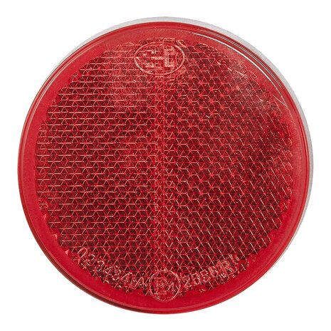 Reflecteur rouge 60mm autocollant x5 pieces