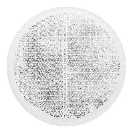 Reflecteur blanc 60mm autocollant x5 pieces