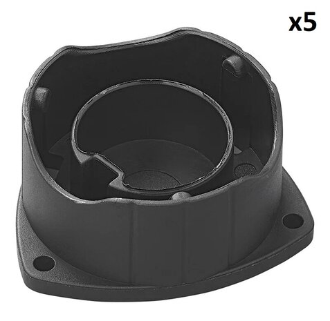 Support de prise en plastique pour fiche 13 poles x5 pieces