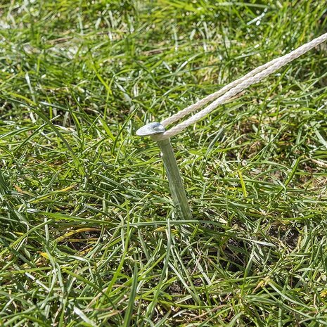 Piquet de tente 22cm metal demi-rond x10 pieces