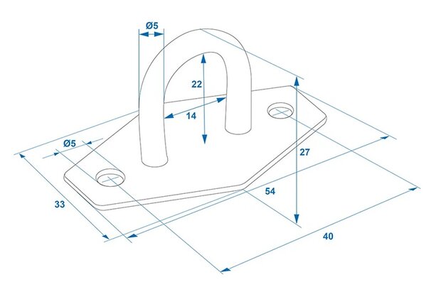 Oeil a voile rond 24mm x10 stuks