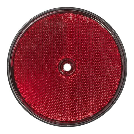 Reflecteur rouge 80mm montage a vis x10 pieces