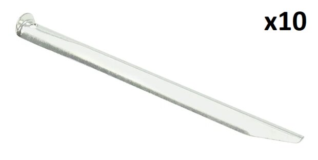 Tente sardine 22 cm aluminium demi-rond x10 pieces