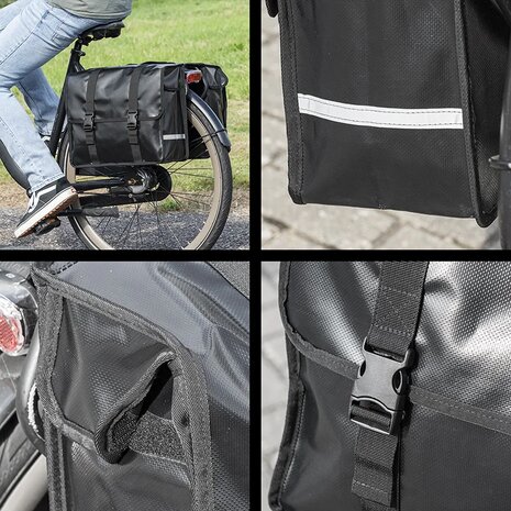 Sacoche double pour velo 40L impermeable