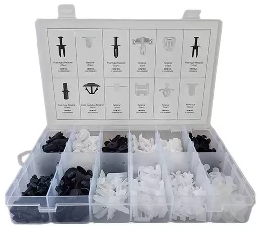 Assortiment de clips de garniture Mercedes-Benz – 270 pieces