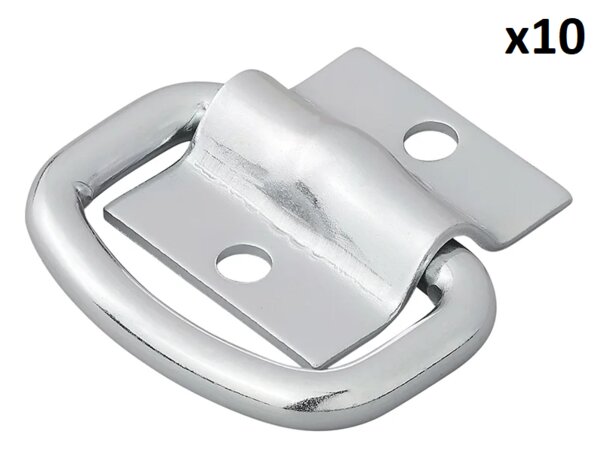 Anneau d’arrimage deux pieces 42 x 36 mm x10 pieces