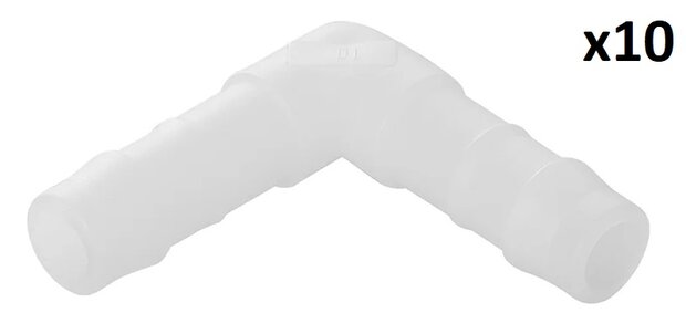 Raccord coude 10 mm x10 pieces