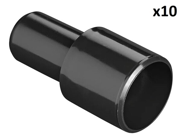 Adaptateur de tuyau d’evacuation dia 28 mm vers dia 19 mm PE noir x5 pieces