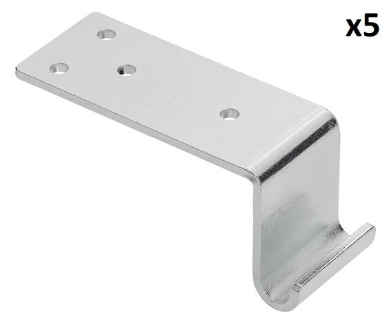 Contre-piece coudee pour fermeture a levier x5 pieces