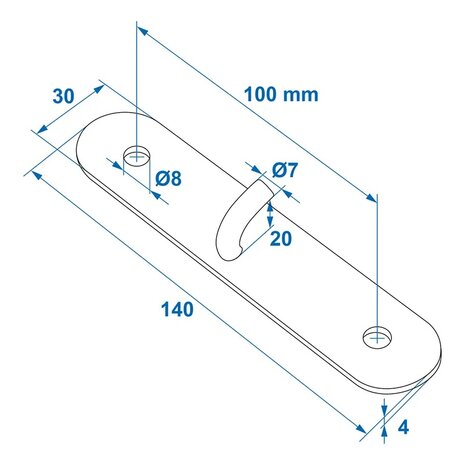Contre-piece pour fermoir rond x5 pieces