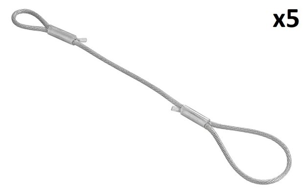 Cable de rupture 40 cm avec boucles x5 pieces