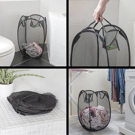 Sac a linge pliable 34 x 34 x 57 cm