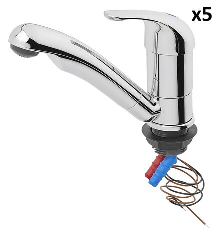 Mitigeur ceramique Carino 12V diametre 33 mm chrome x5 pieces
