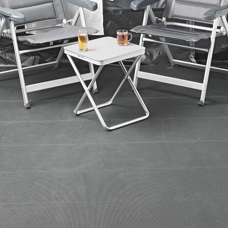 Tapis de tente respirant gris anthracite 3,00 x 5,00 m