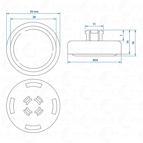 Coupelles de friction Winterhoff WS3000 a partir de 08/2002 - jeu de 2 pieces