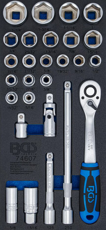 Jeu de cle a douilles en pouce 12,5 mm (1/2) 27 pieces
