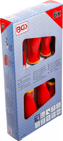 Jeu de tournevis VDE pointe extra fine 6 pcs