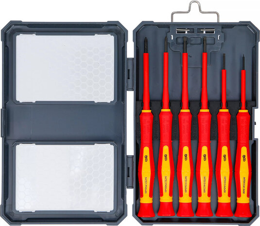 Jeu de tournevis de precision VDE 6 pcs