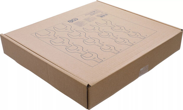 Jeu de cles crowfoot a tuyauter 12,5 mm (1/2) 14 pieces