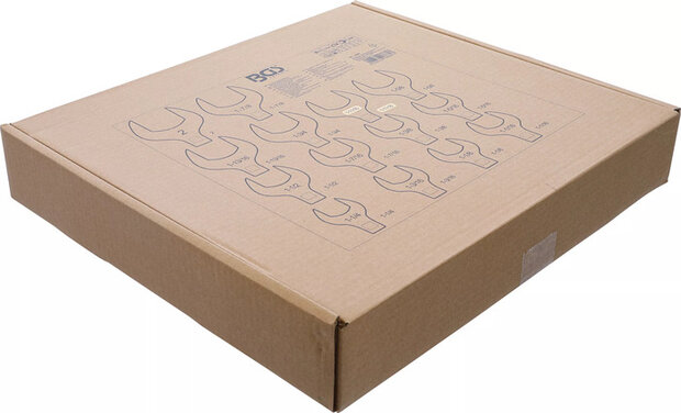 Jeu de cles crowfoot a tuyauter 12,5 mm (1/2) en pouce 14 pieces