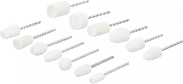 Assortiment de tetes de polissage 13 pieces